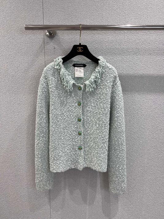 C 25B New Tassel Knitted Cashmere Cardigan (Advanced Handicraft Series)