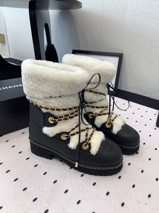 C 25 Classic snow boots(WHITE/BLACK)