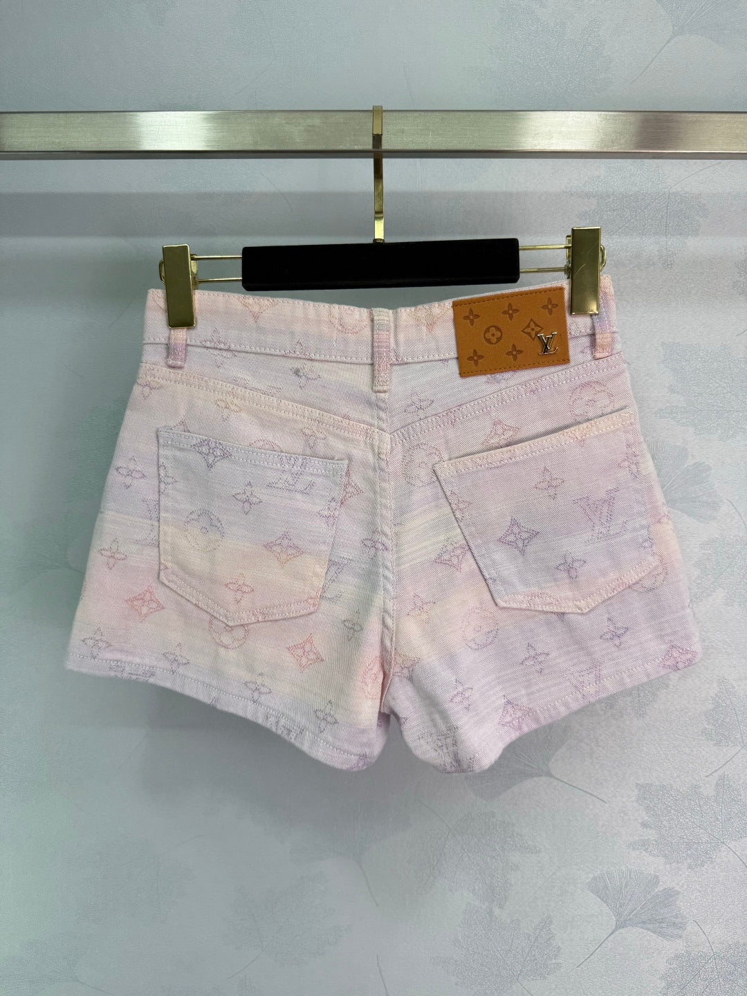 25Ss Frühling und Sommer Neue gerade Jeansshorts mit farbigen Buchstaben und Jacquard