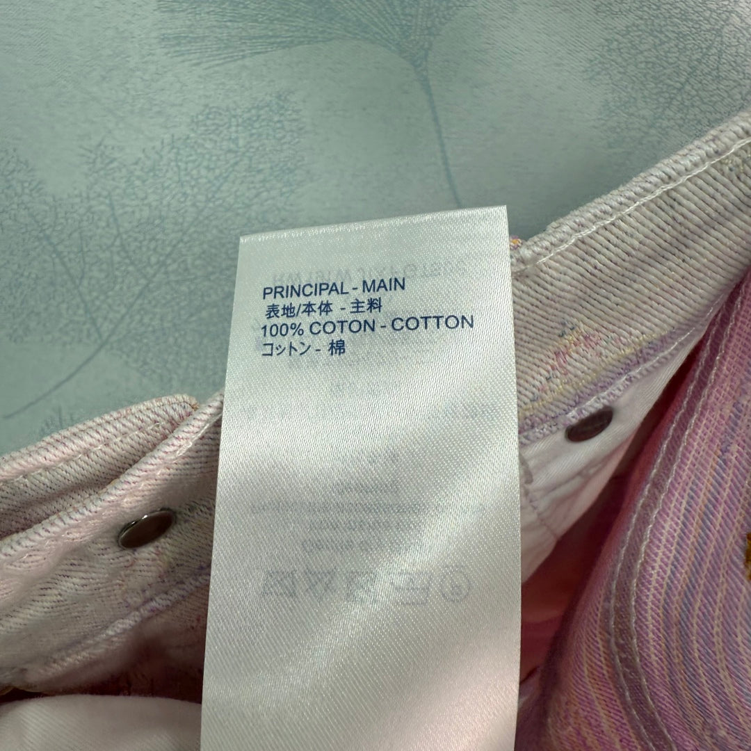 25Ss Frühling und Sommer Neue gerade Jeansshorts mit farbigen Buchstaben und Jacquard