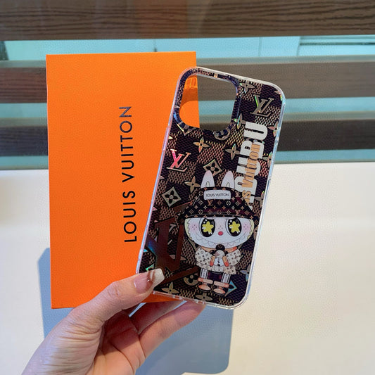Labubu double-layer laser embossed mobile phone case