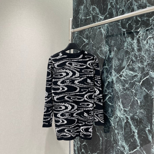C 25fw Strick-Cardigan mit langen Ärmeln