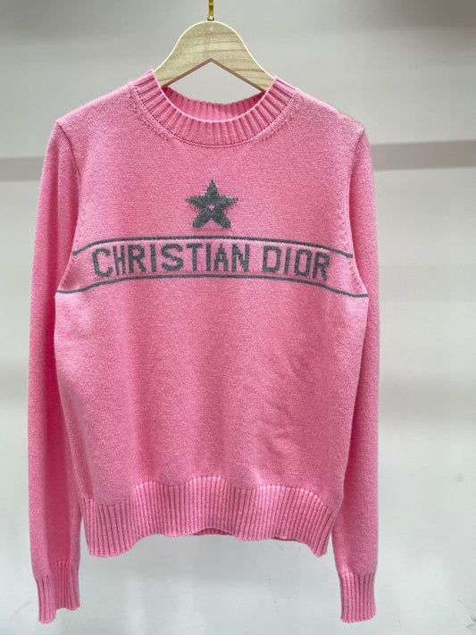 Di 25 New five-pointed star round neck cashmere sweater