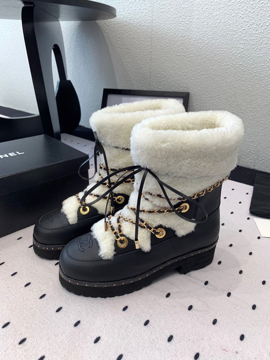 C 25 Classic snow boots(WHITE/BLACK)
