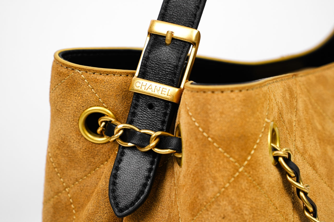 C 25A Suede Tote Shoulder Bag