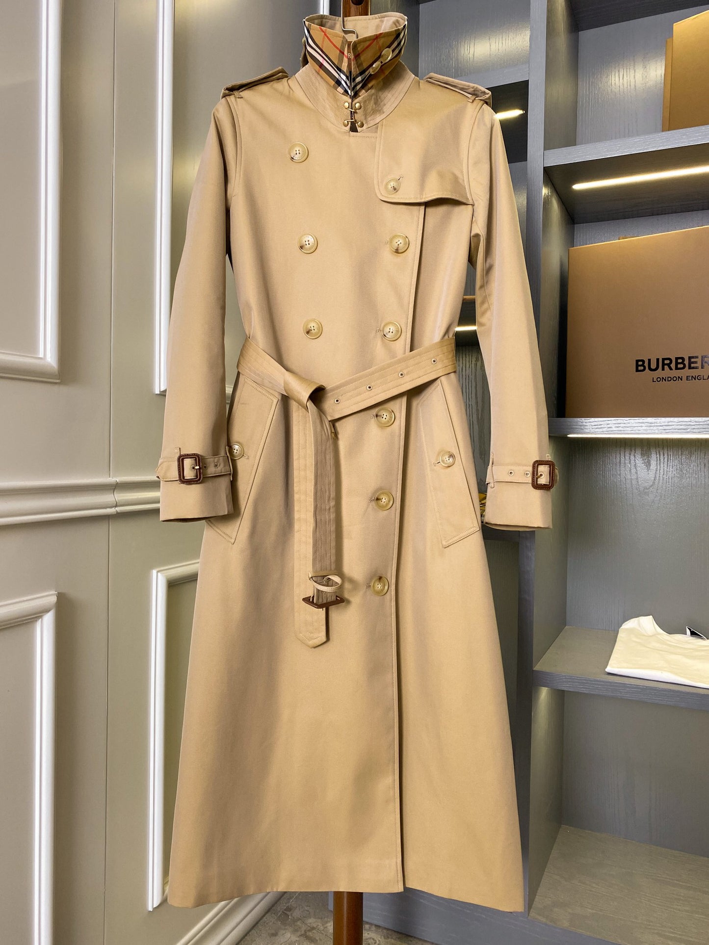 BU 25 Heritage Trench Long Windbreaker