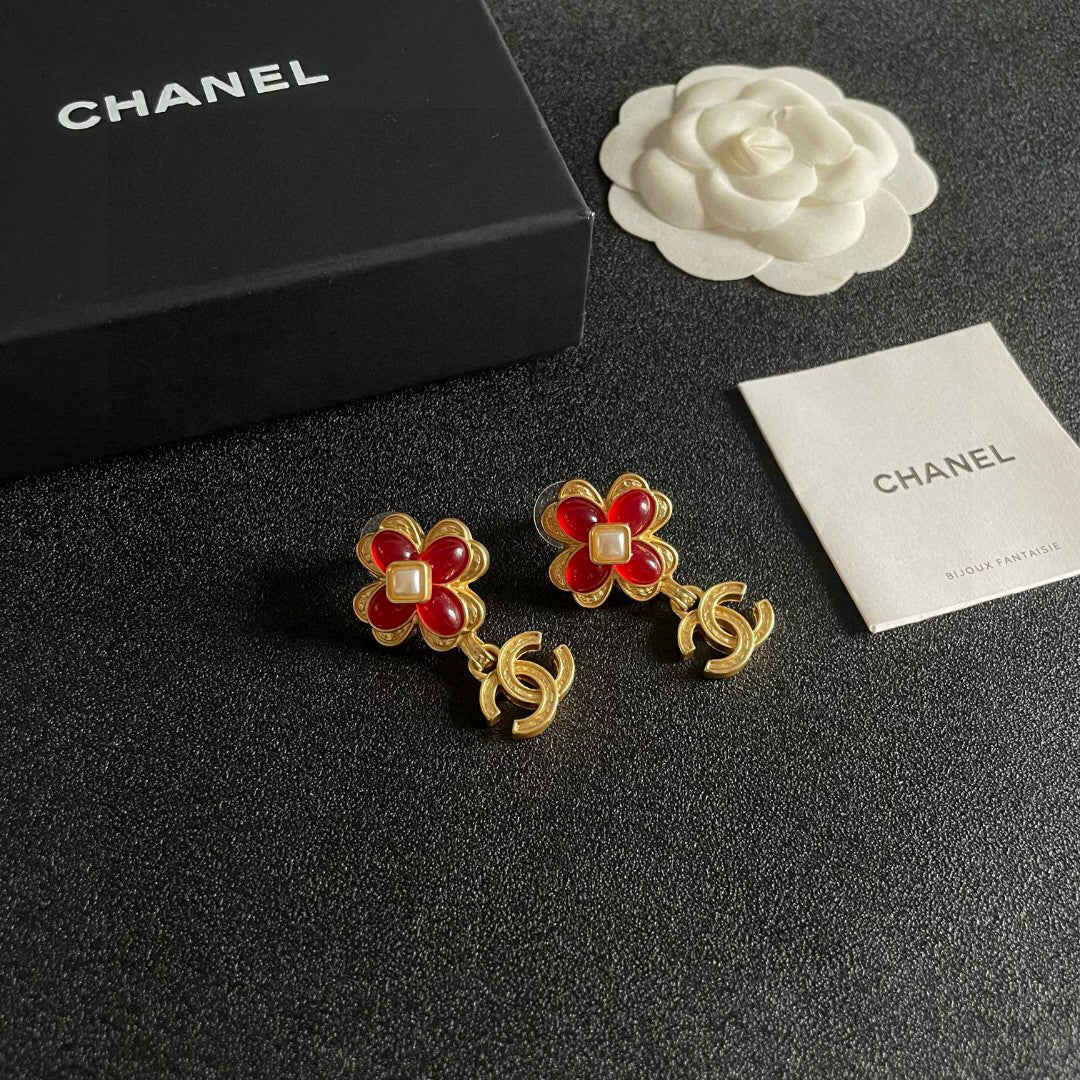 C 25 Flower Earrings
