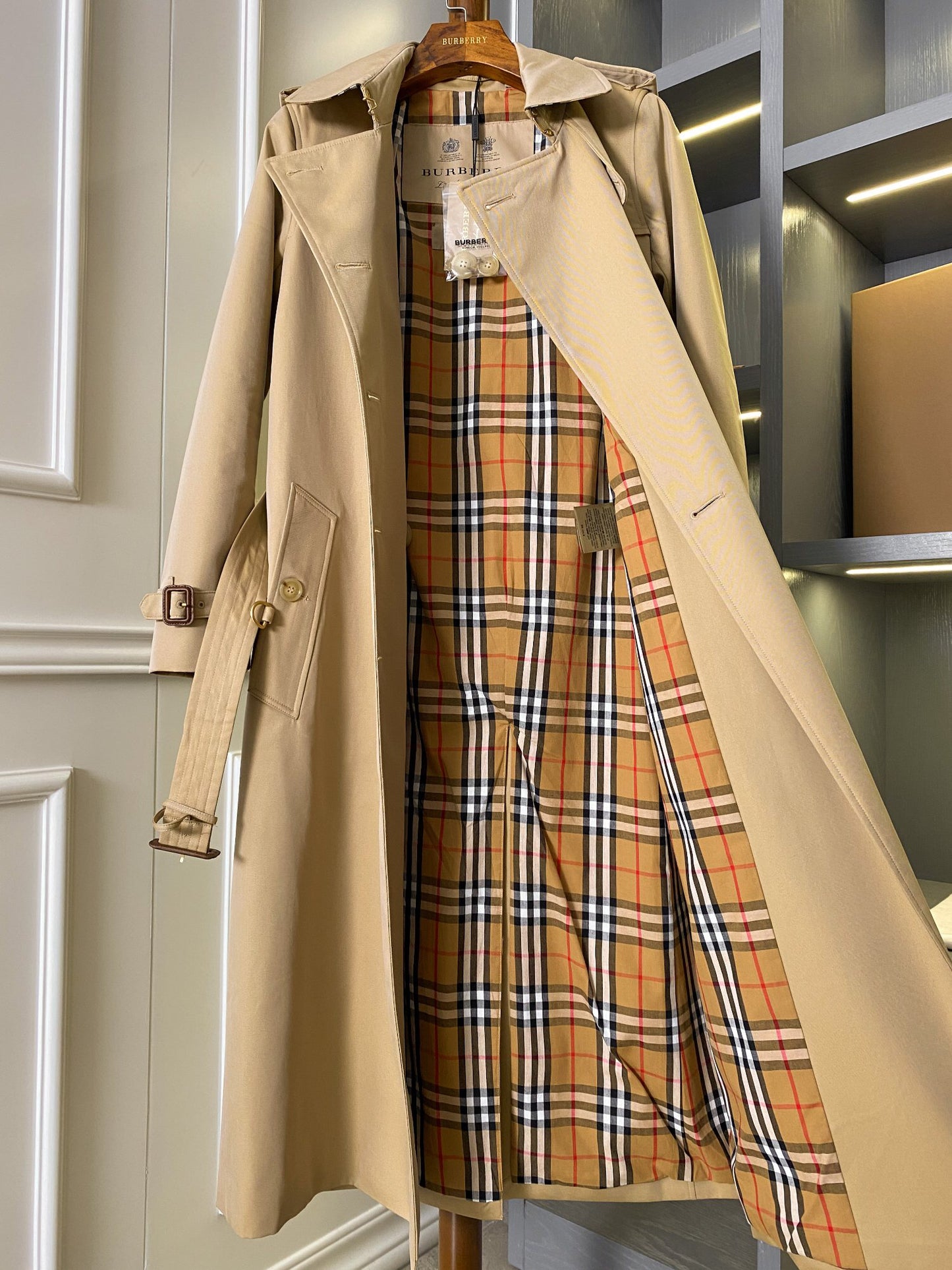 BU 25 Heritage Trench Long Windbreaker