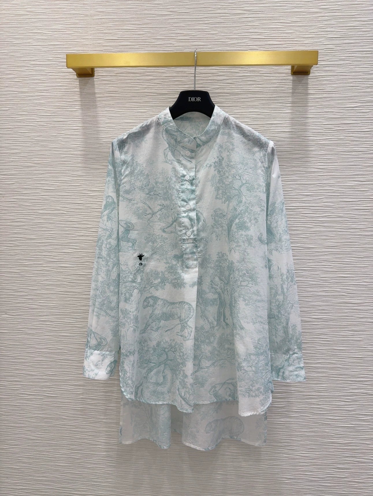 D 25 New Shirt Jungle Animal Print Long Sleeve Shirt