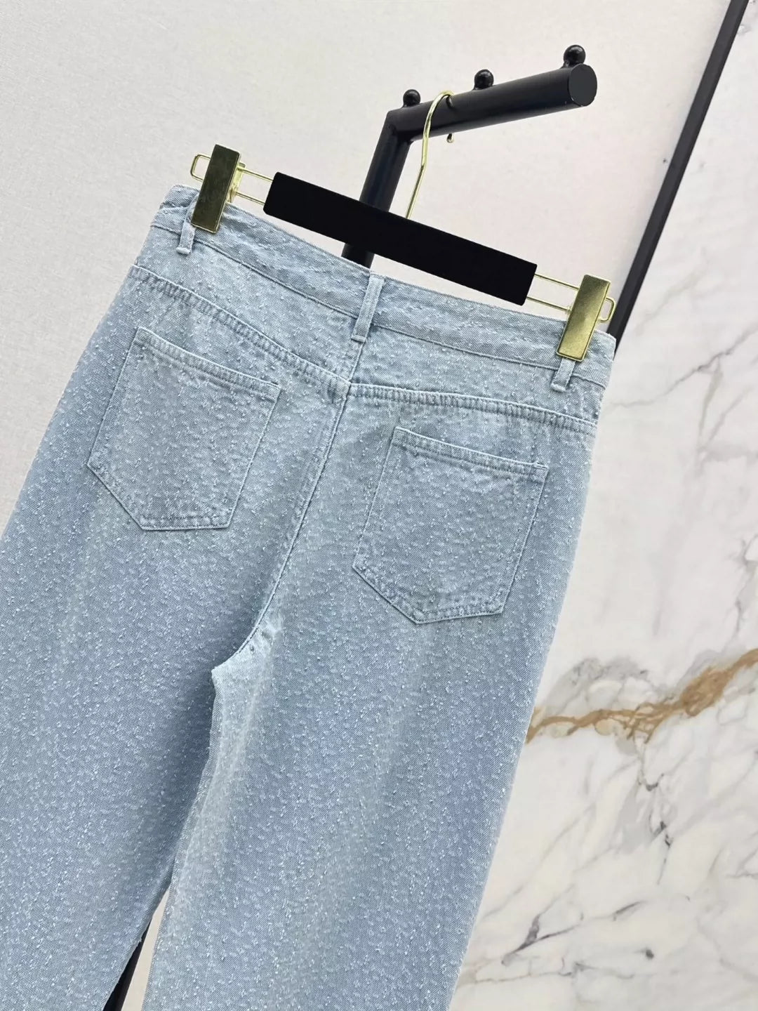 c 25 Frühling/Sommer Neueste Custom Fabric Straight Leg Jeans