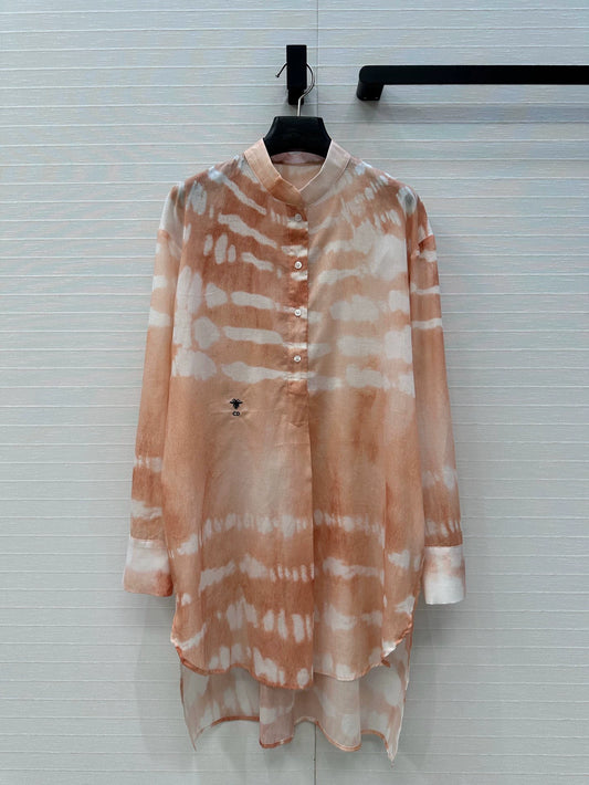 Chemise à manches longues tie-dye style vacances printemps/été D 25