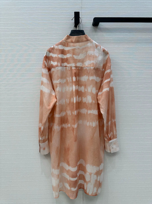 Chemise à manches longues tie-dye style vacances printemps/été D 25