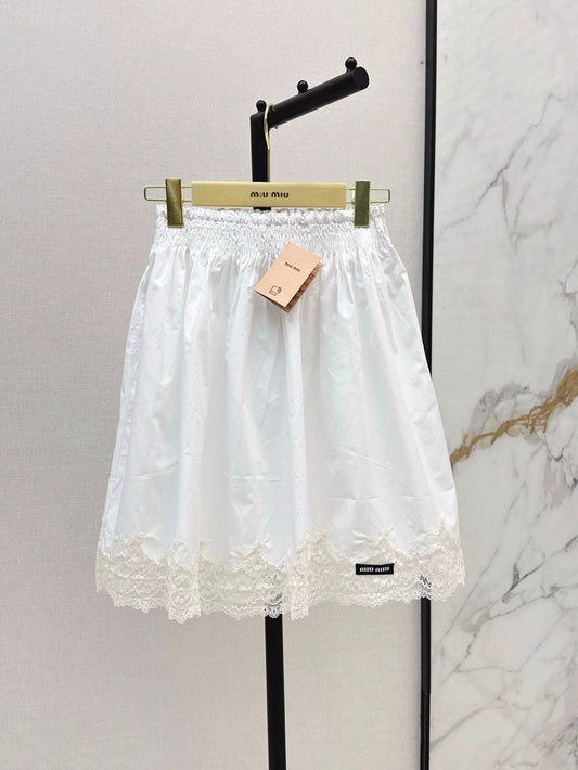 M 25 Spring/Summer New Patchwork Lace Embellished Half Skirt
