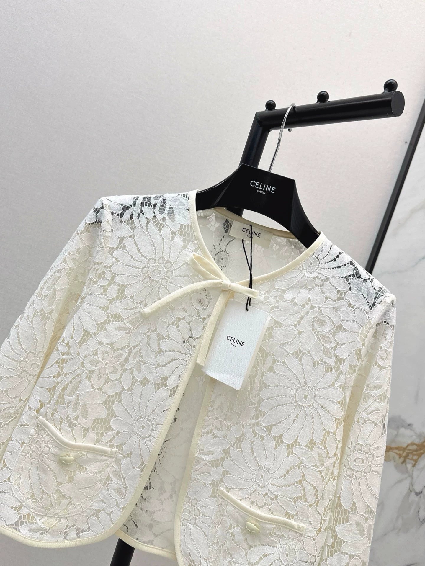 Ce 25 Spring Summer Latest Lace Embroidery Cardigan Small Jacket