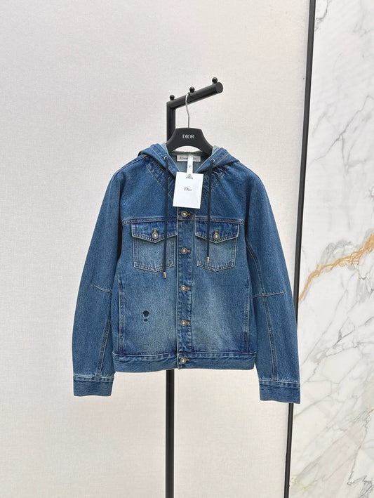D 25 neue Jeansjacke mit Kapuze