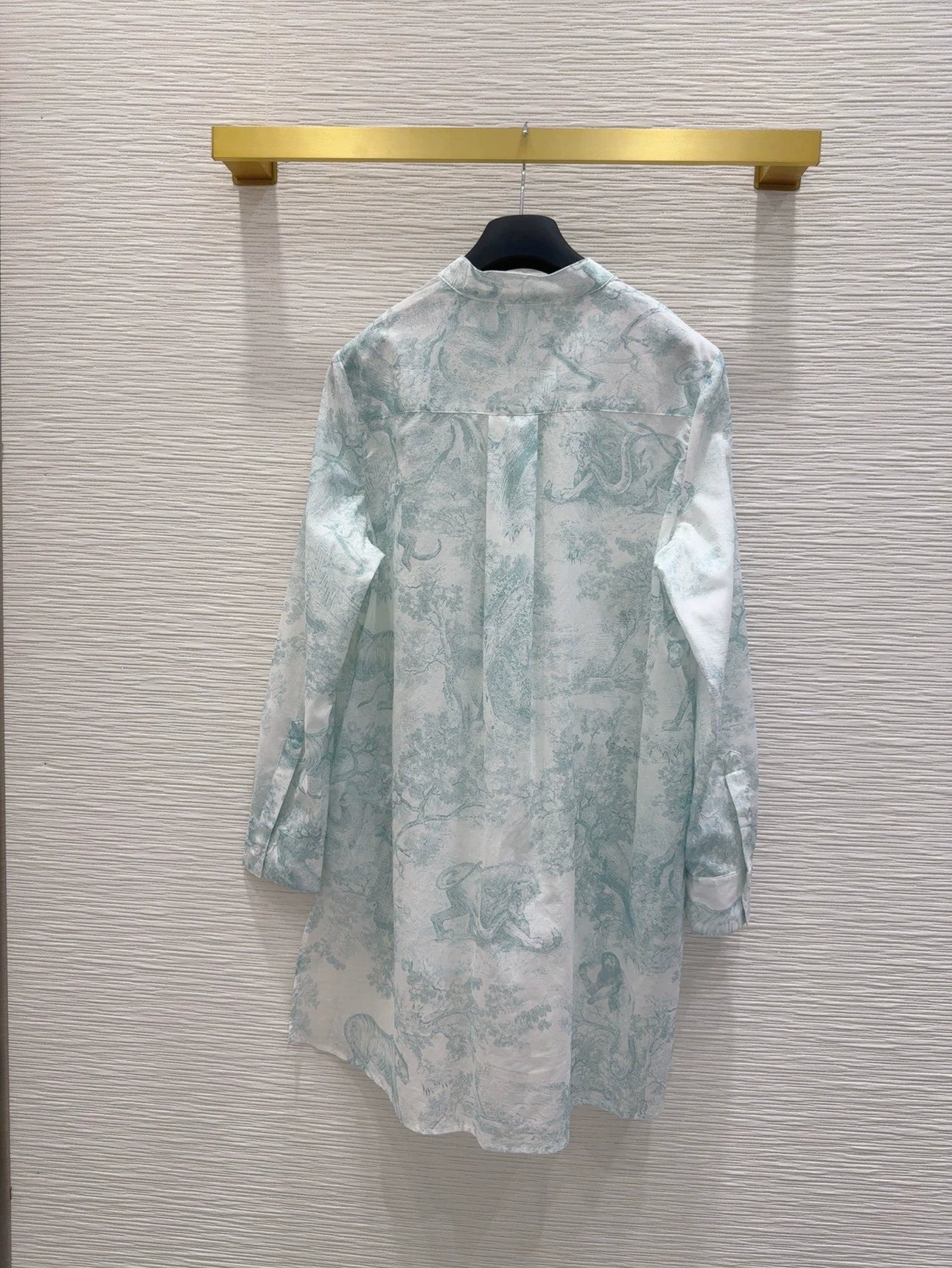 D 25 New Shirt Jungle Animal Print Long Sleeve Shirt