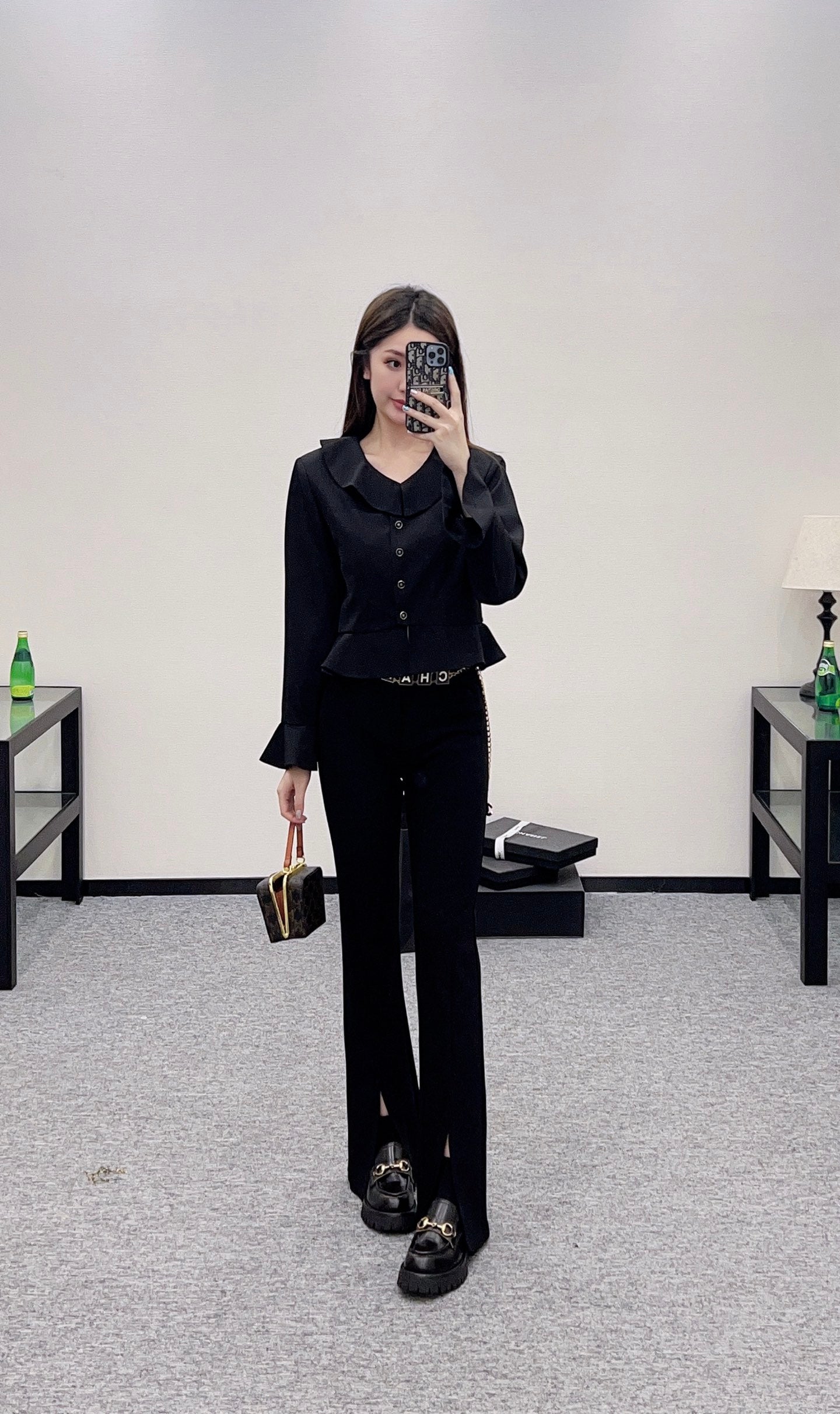 C 25 Ruffled Lace Shirt