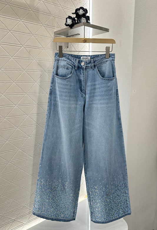 C 2025 neues Produkt Schwere Paillettenjeans
