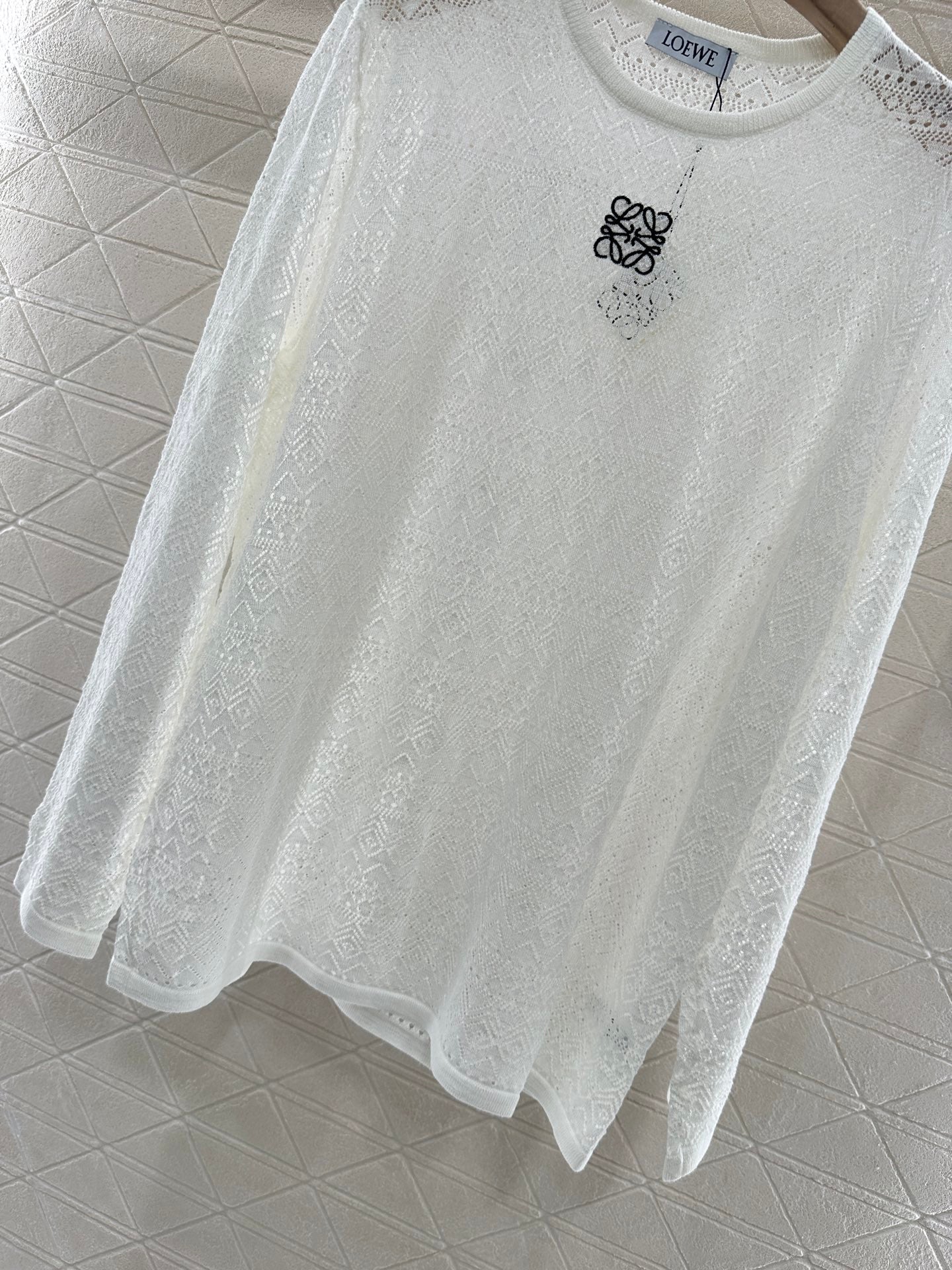 Lo 2025 new product Hollow knitted long sleeves