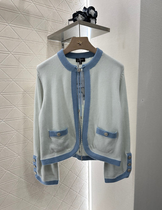 C 2025 new products Knitted cardigan(RED,BLACK,BLUE,LIGHT BLUE,PINK)