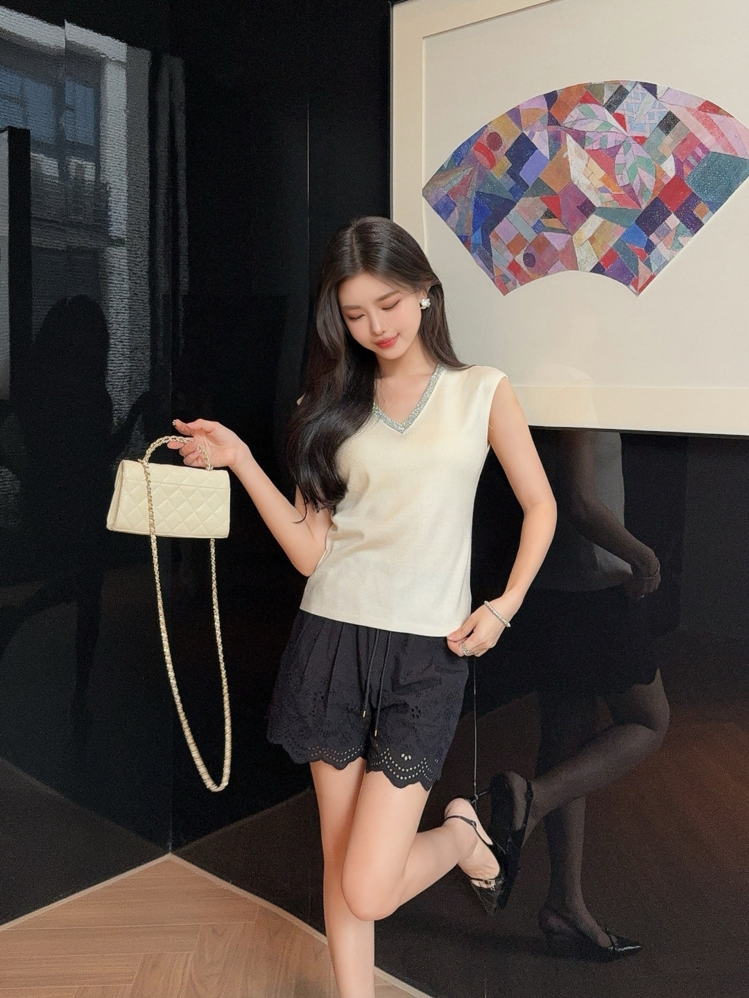 Bru 25fw v-neck vest