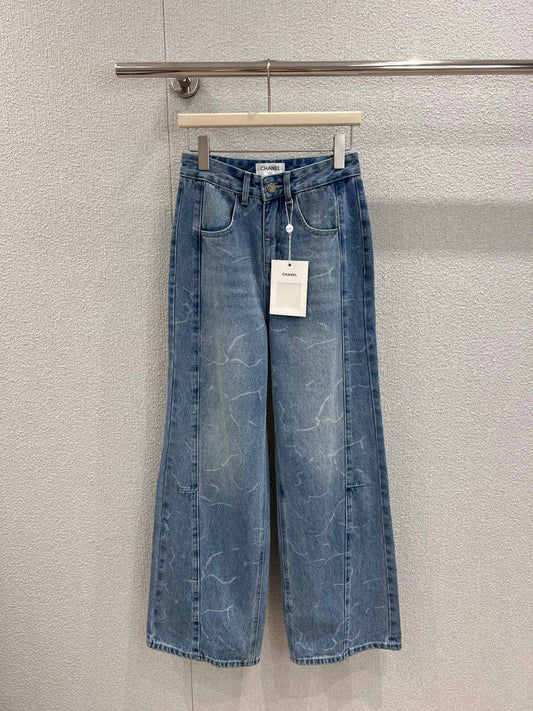 C 25fw Straight-Leg-Jeanshose