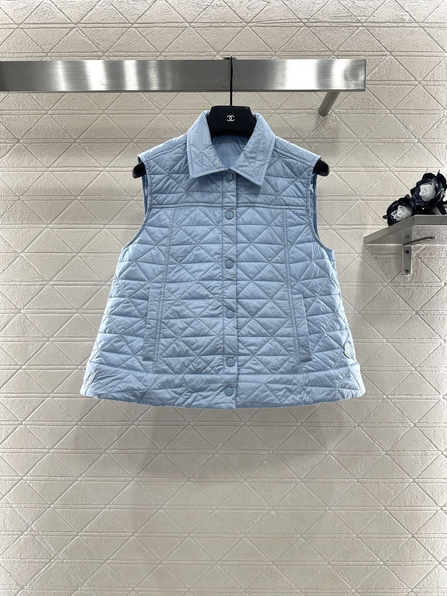 Mon 25 Raglan cotton vest(WHITE/BLUE/BLACK)