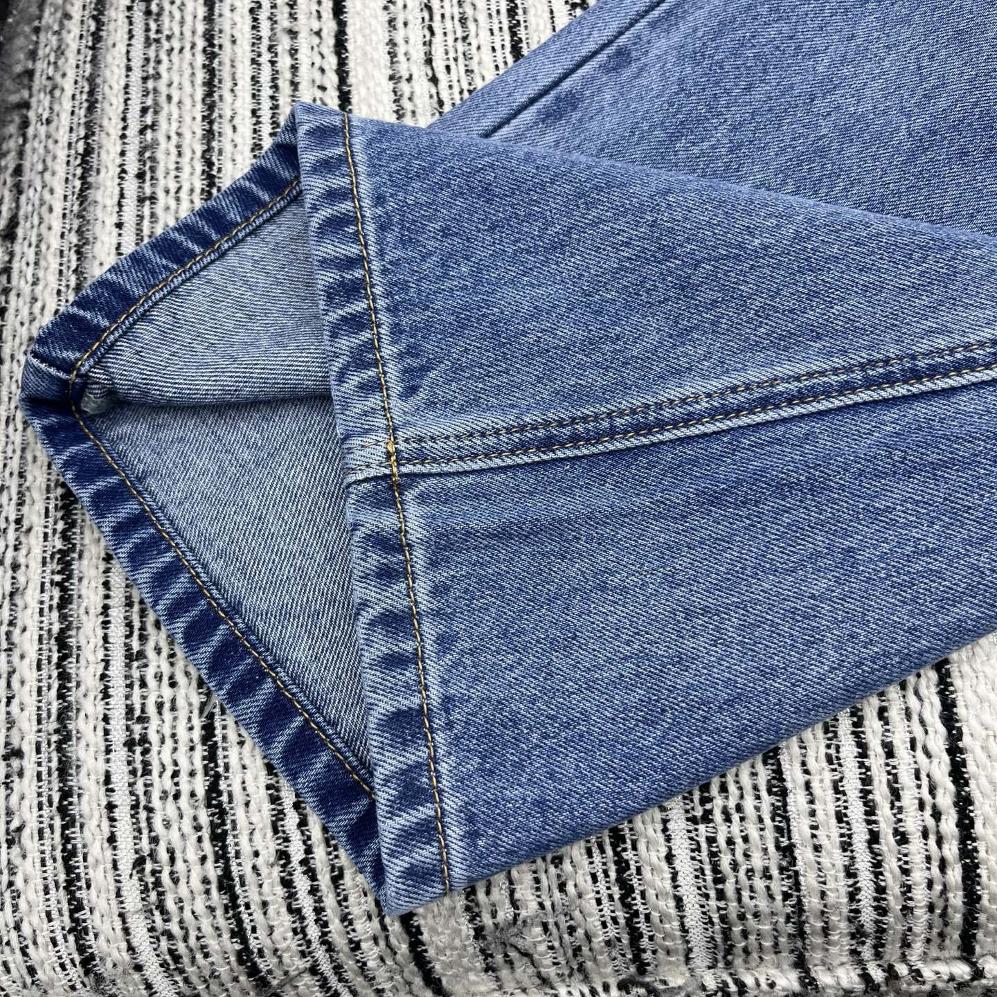 C 25 Logo printed straight leg jeans