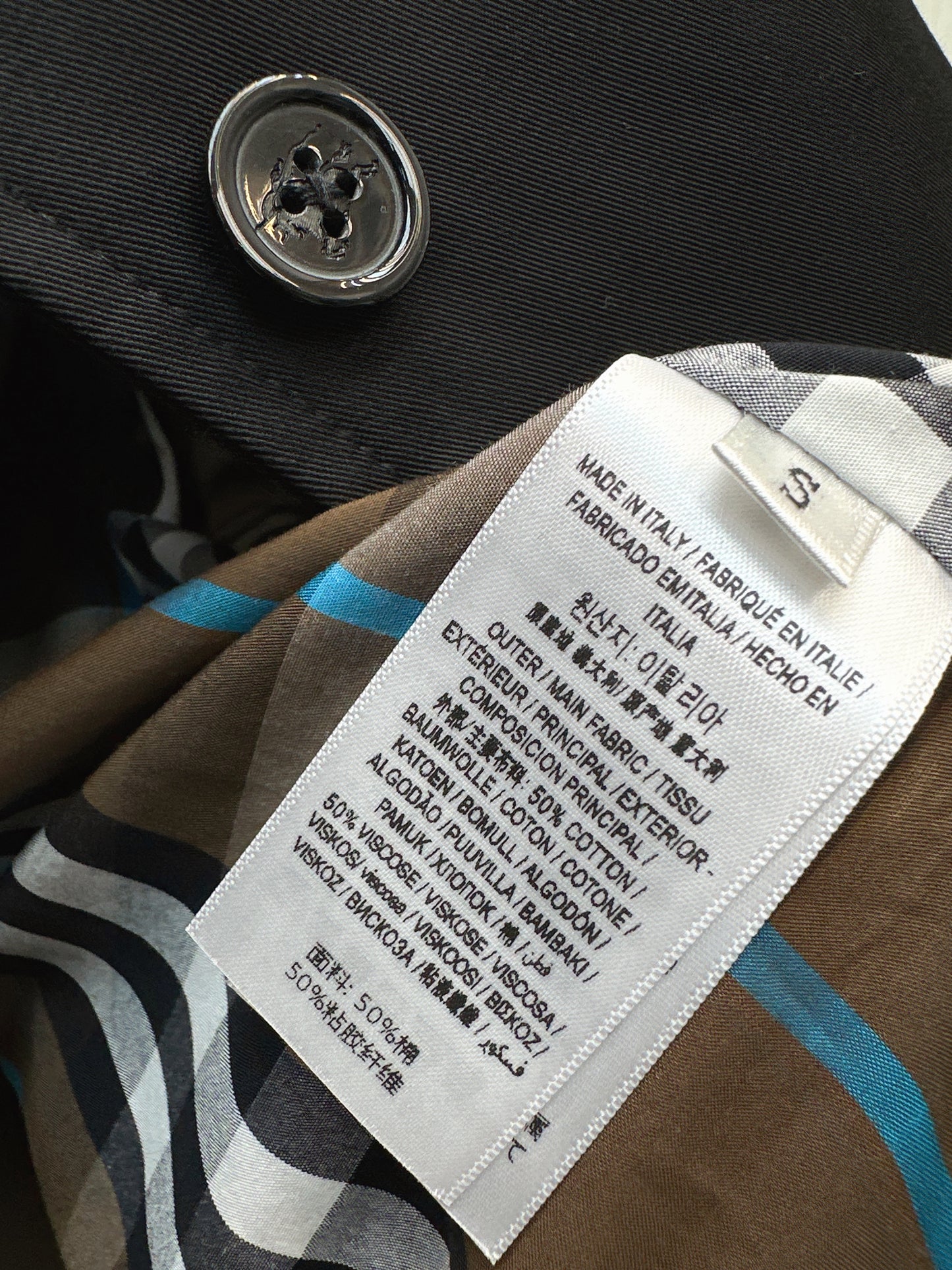 Bru 25 Classic mid-length trench jacket(BLACK/KHAKI)