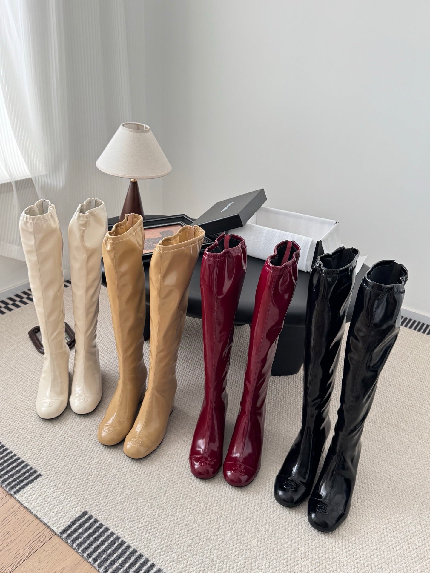 C 25K new wedge boots(BLACK/RED/KHAKI/BEIGI)