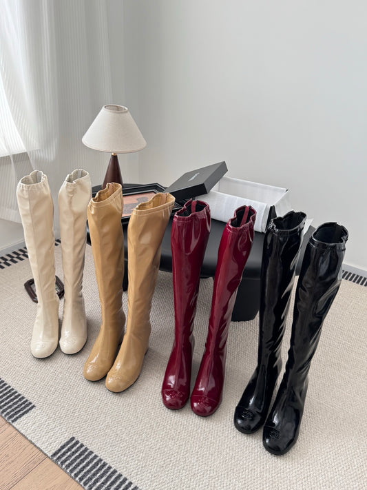 C 25K new wedge boots(BLACK/RED/KHAKI/BEIGI)