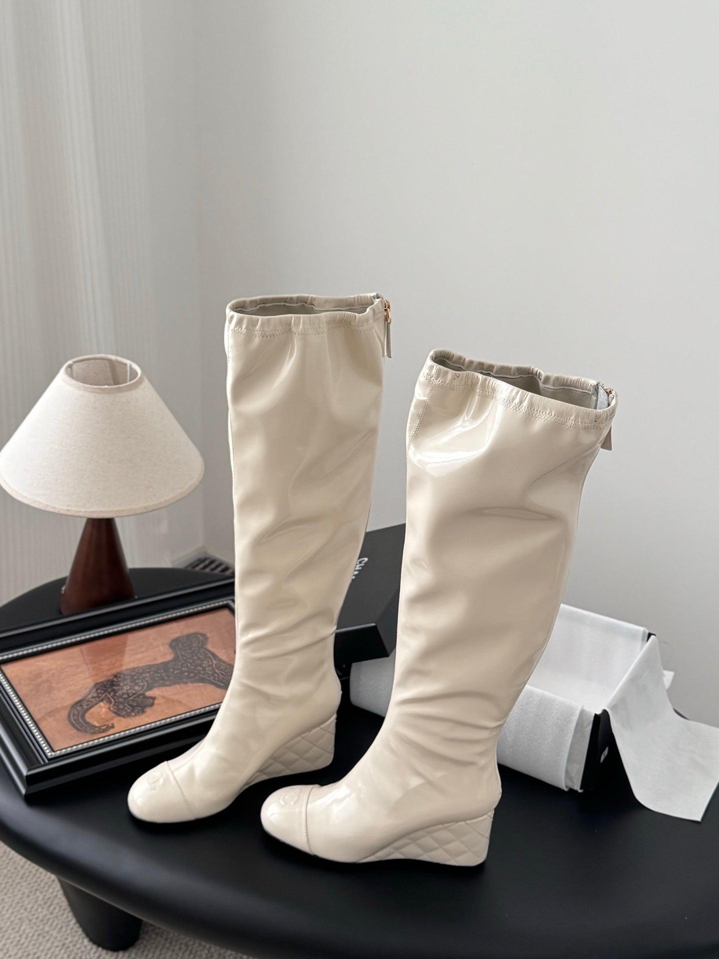 C 25K new wedge boots(BLACK/RED/KHAKI/BEIGI)