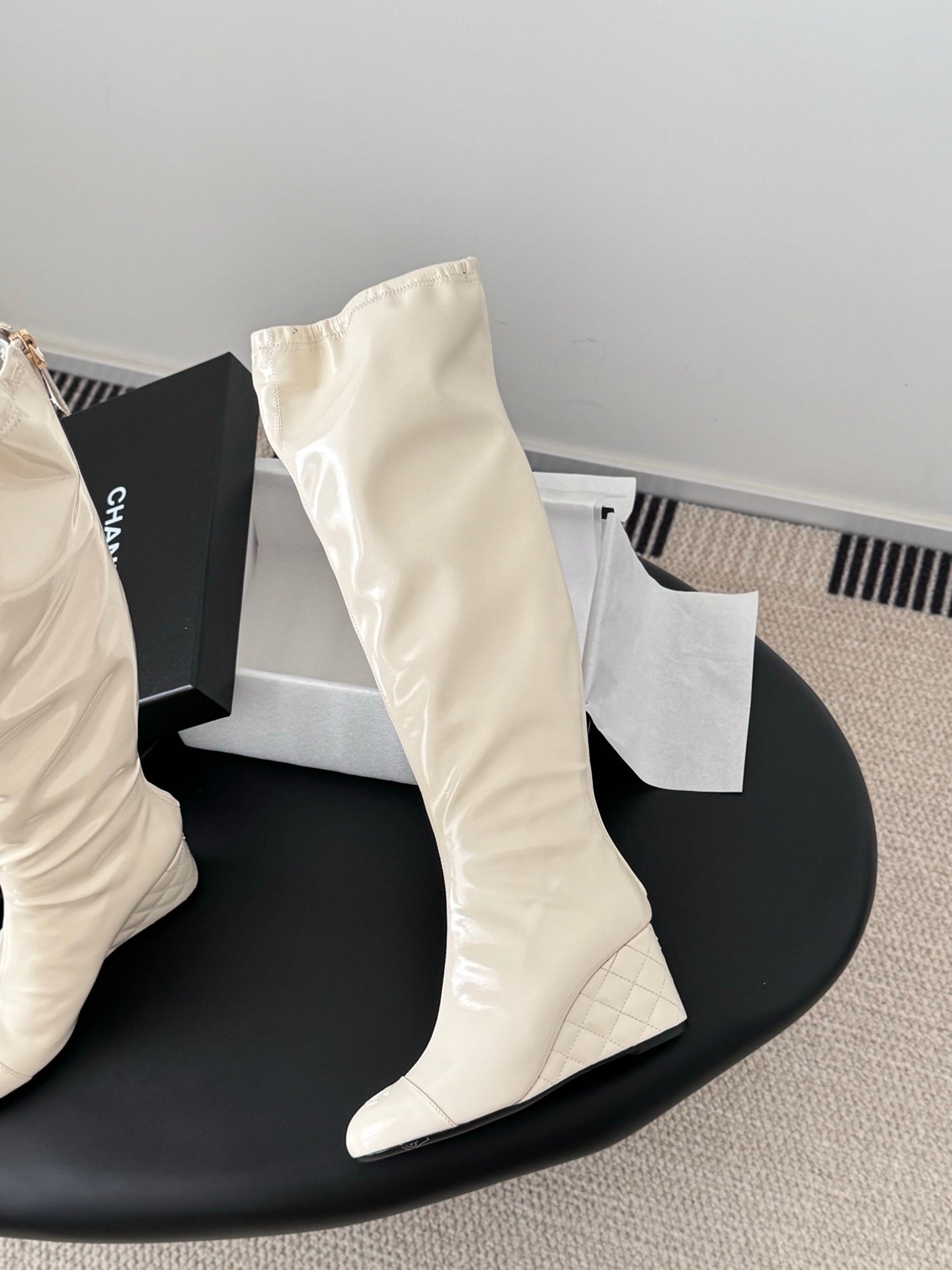 C 25K new wedge boots(BLACK/RED/KHAKI/BEIGI)