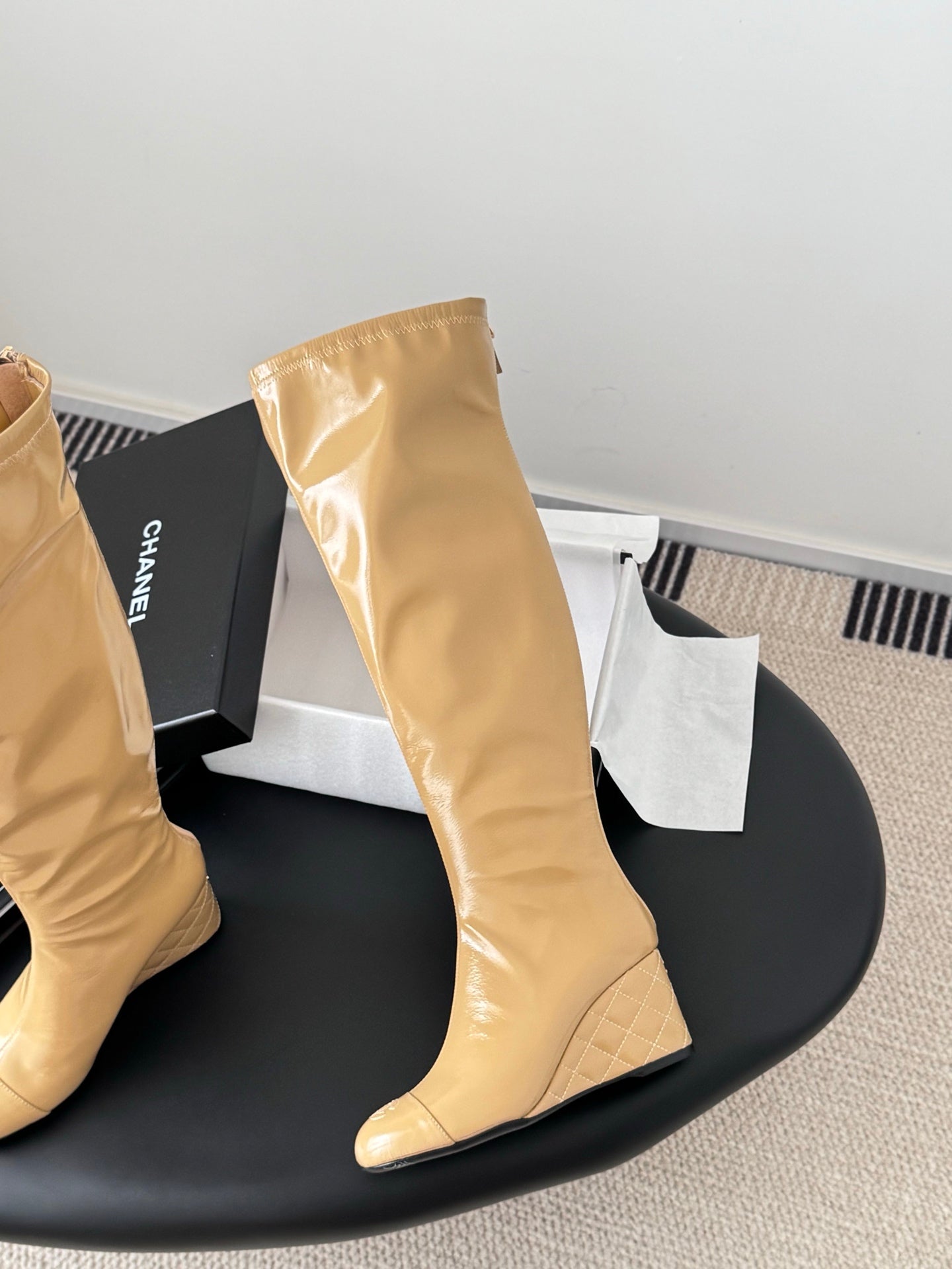 C 25K new wedge boots(BLACK/RED/KHAKI/BEIGI)