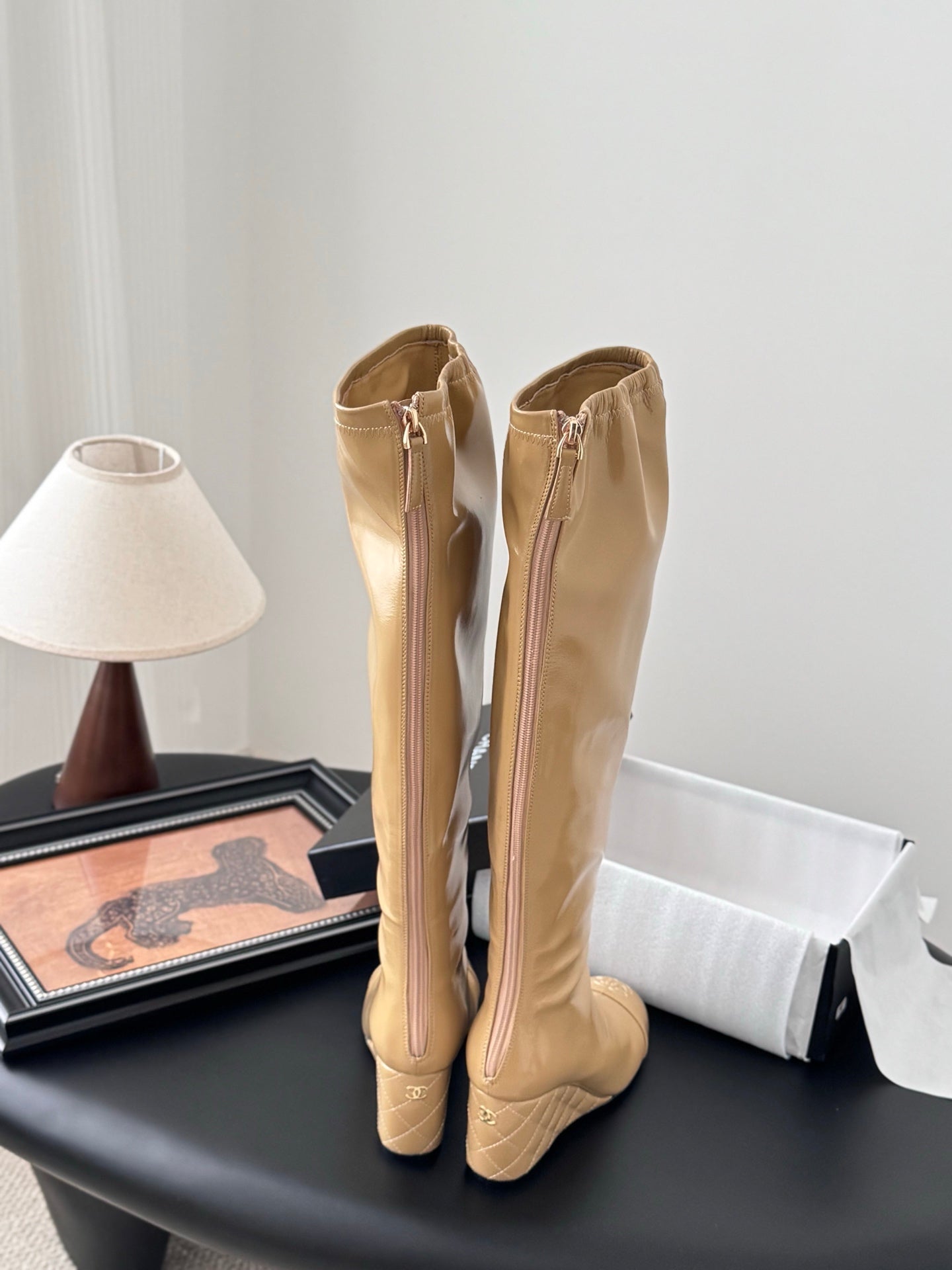 C 25K new wedge boots(BLACK/RED/KHAKI/BEIGI)