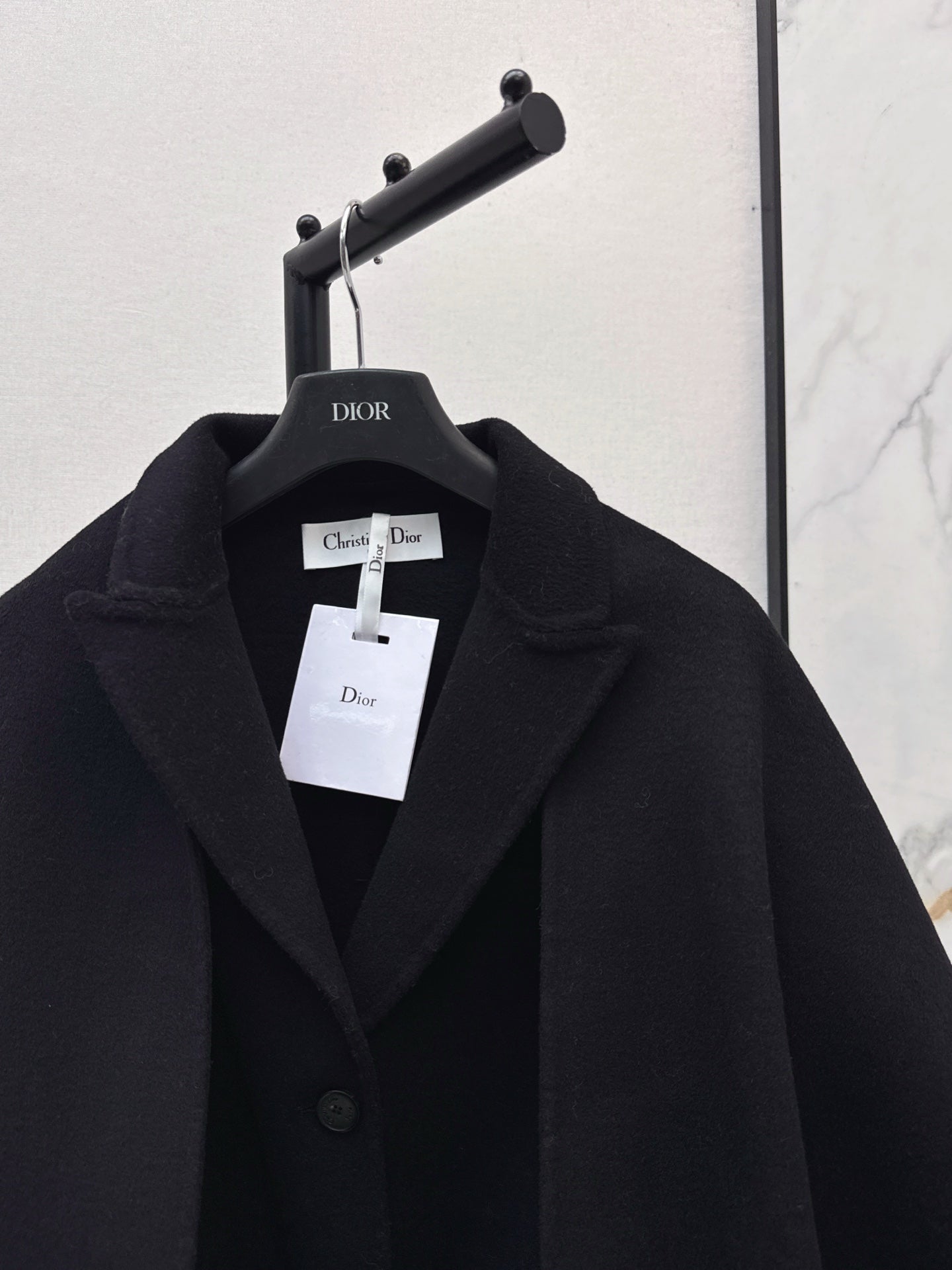 Di 25 New detachable scarf wool cashmere coat(WHITE/BLACK/KHAKI)