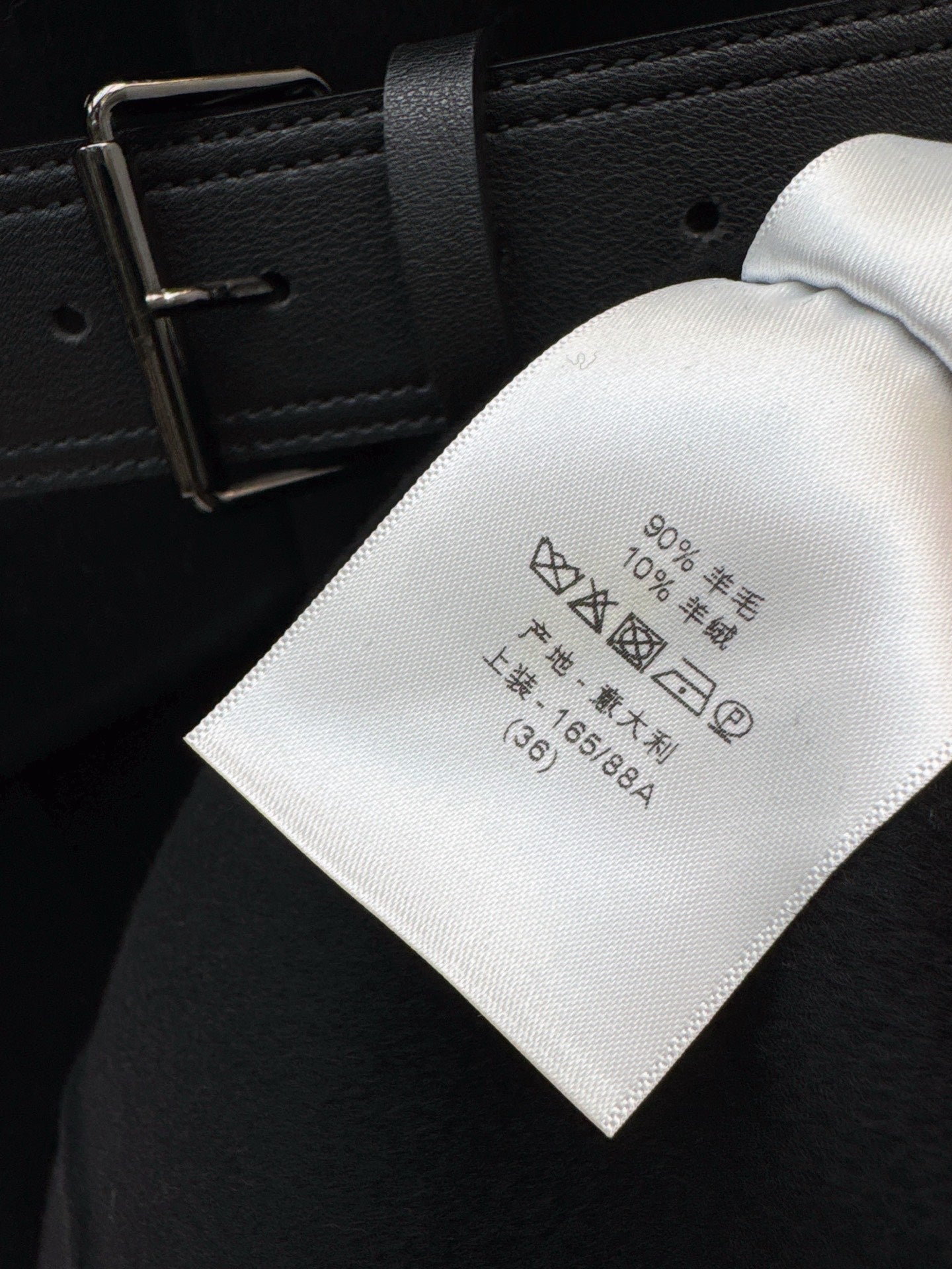 Di 25 New detachable scarf wool cashmere coat(WHITE/BLACK/KHAKI)