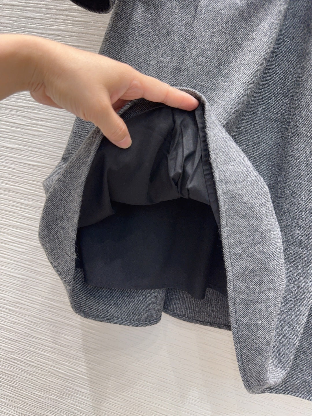 Di 25fw New Multi-Pocket Wool Dress(KAHKI/GRAY)