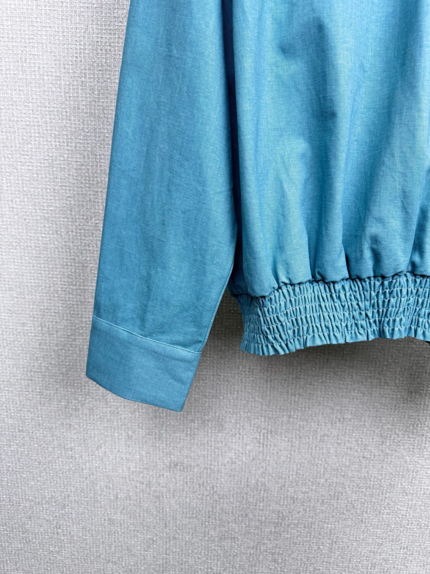 C 25 New vintage collection high collar waist shirt(BLUE/GRAY)