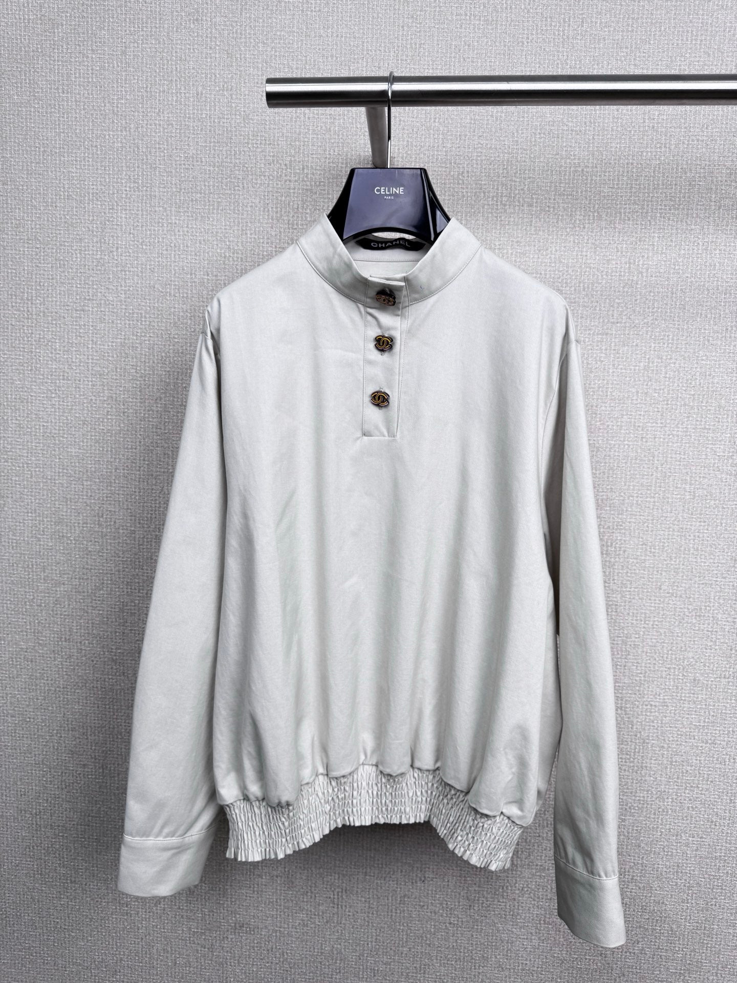 C 25 New vintage collection high collar waist shirt(BLUE/GRAY)