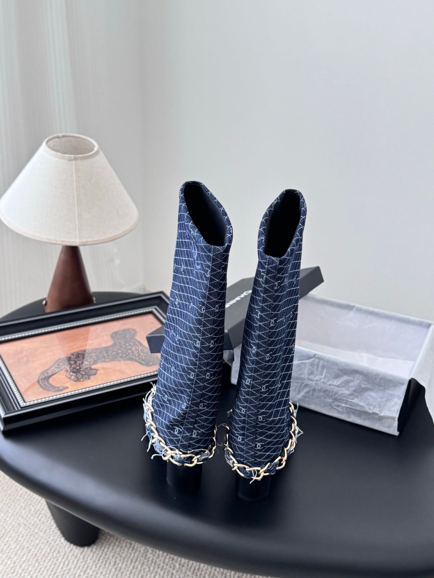 C 25K New Chain Boots(BLUE/DARK BLUE)