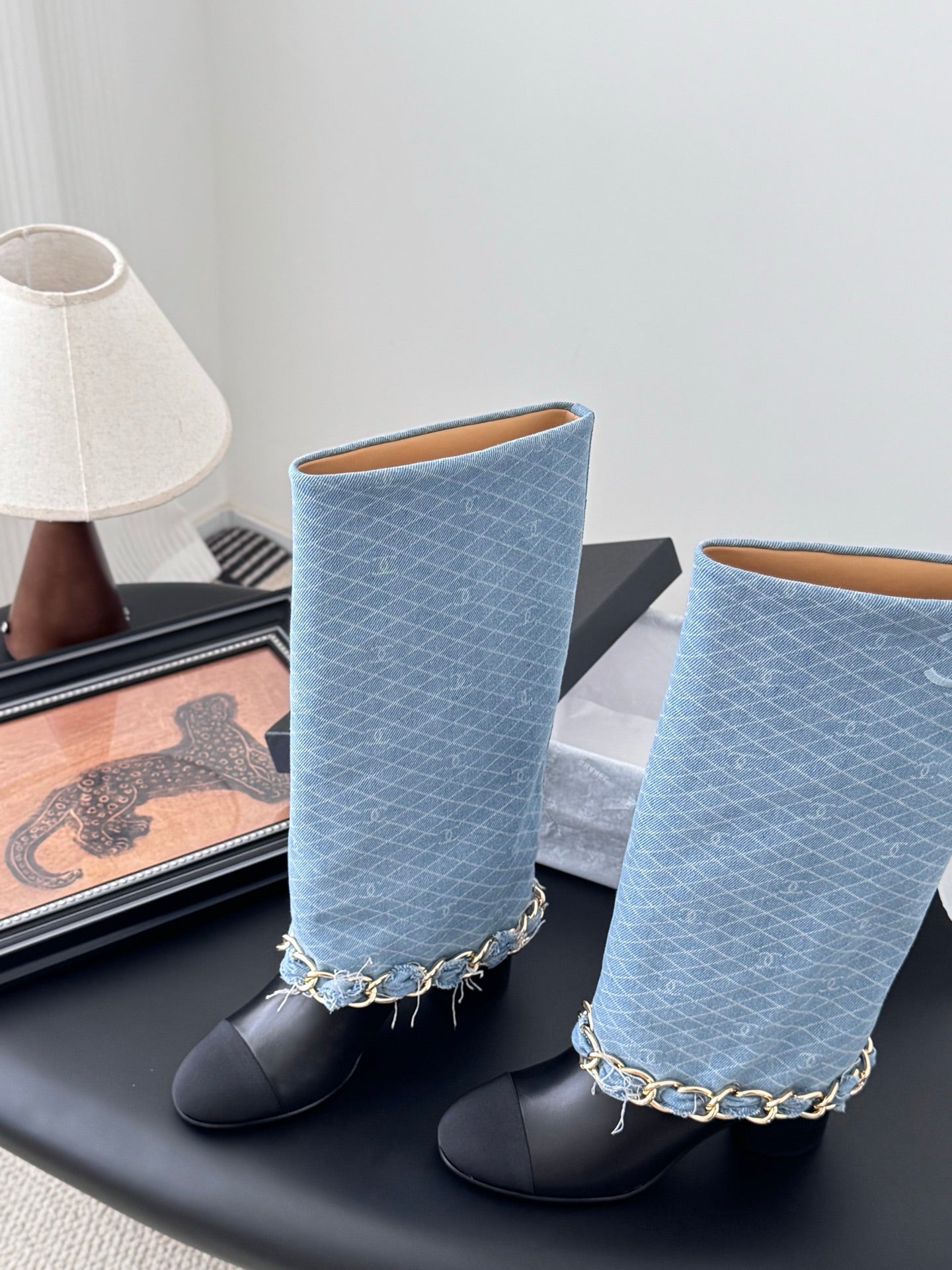 C 25K New Chain Boots(BLUE/DARK BLUE)