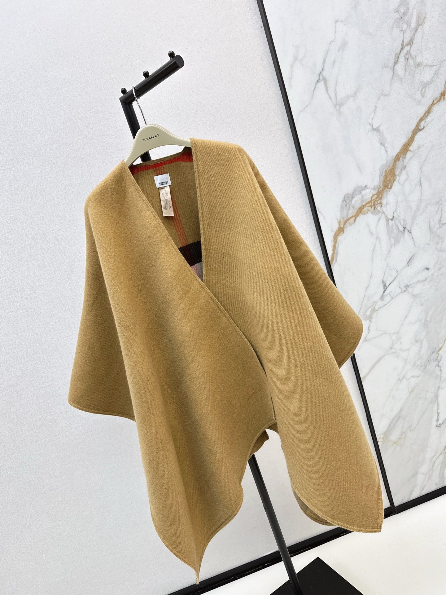 Bur 25 Classic Cashmere Cape Shawl Coat