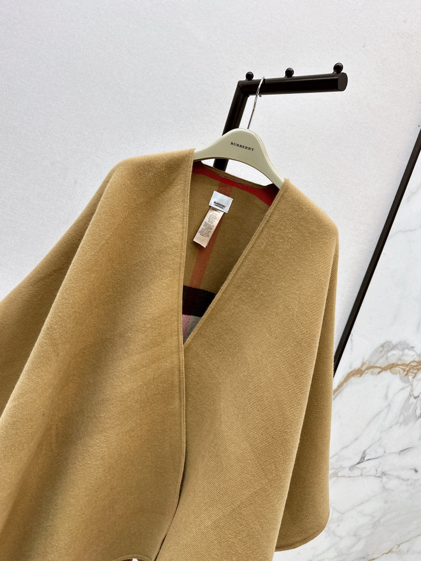 Bur 25 Classic Cashmere Cape Shawl Coat