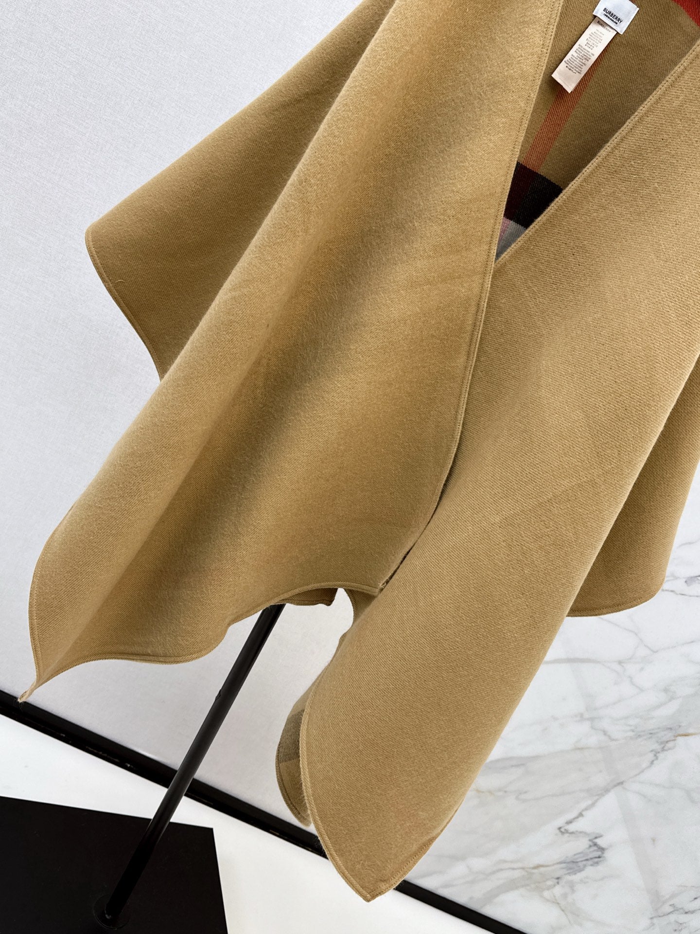Bur 25 Classic Cashmere Cape Shawl Coat