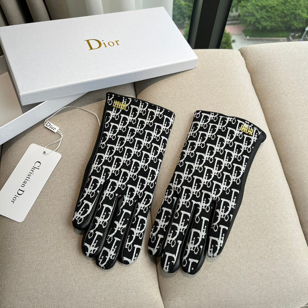 G 25 All-over logo sheepskin gloves