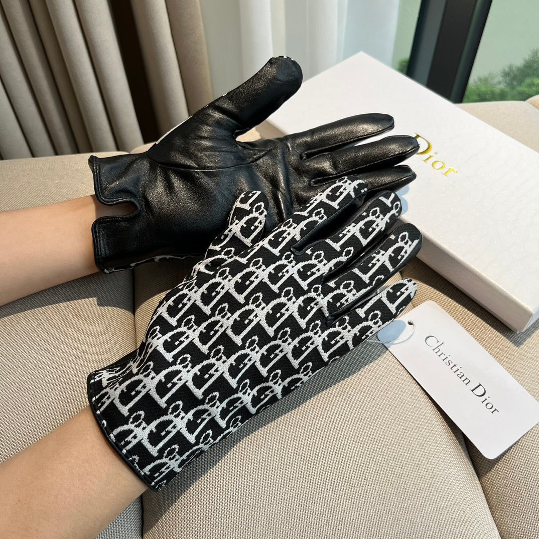 G 25 All-over logo sheepskin gloves