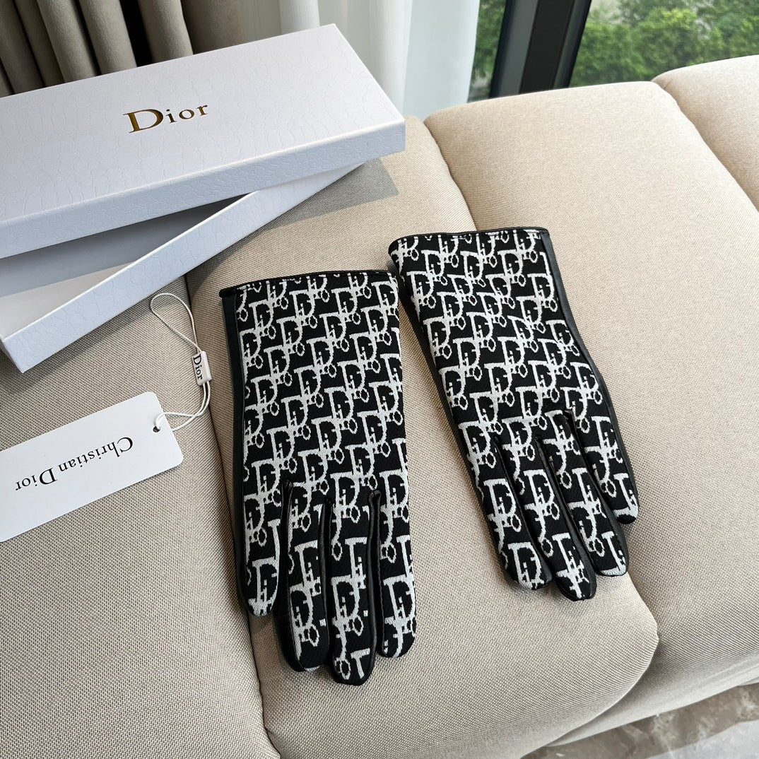 G 25 All-over logo sheepskin gloves