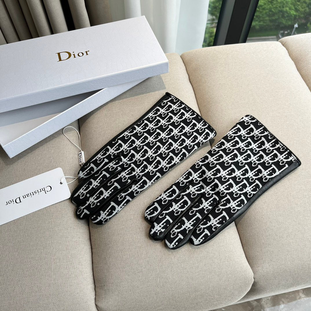 G 25 All-over logo sheepskin gloves