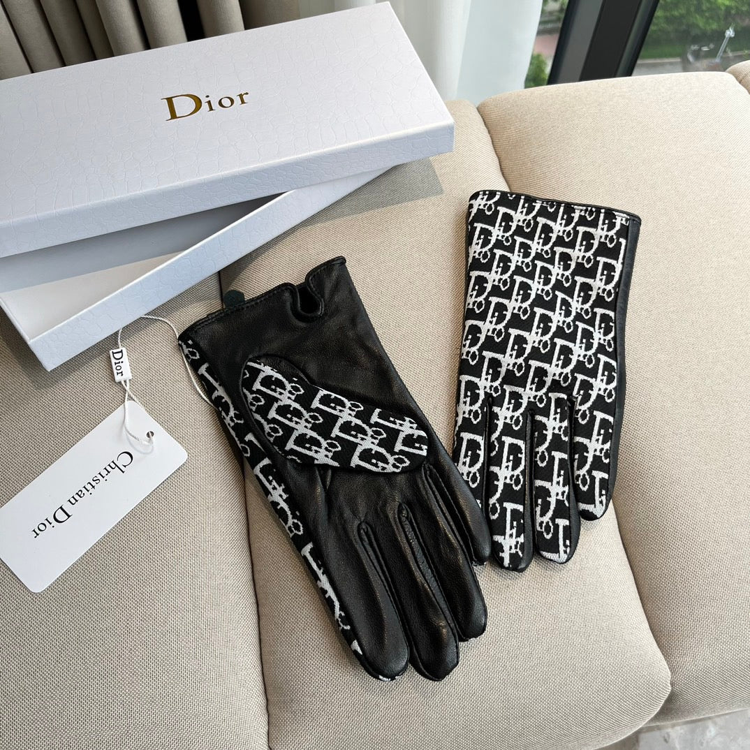 G 25 All-over logo sheepskin gloves